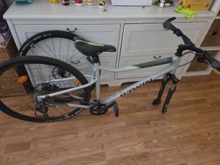 Bicicleta BTWIN Riverside 900 Gris