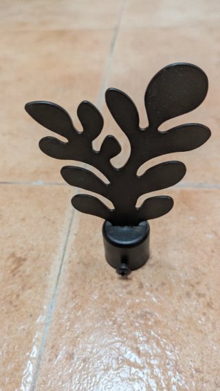 Topes para barra de cortina negros