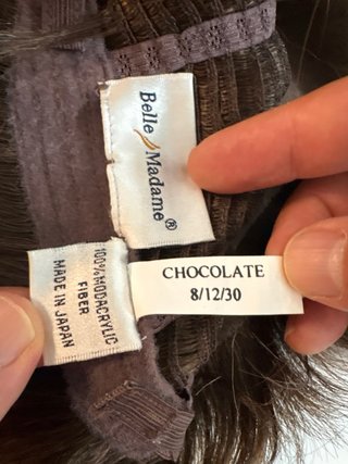 Peluca Pelo Natural Belle Madame Chocolate