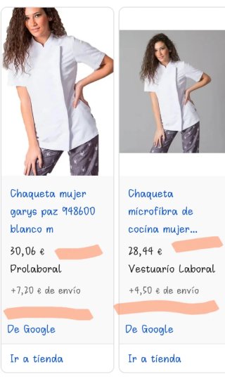 Chaqueta Cocina Mujer Talla S Gary's