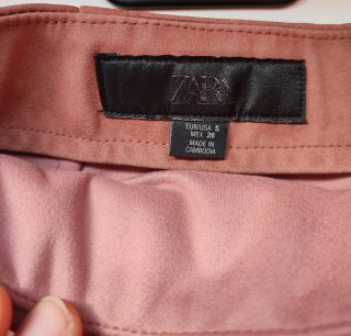 Falda short marrón