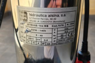 Bomba Sumergible Hidráulica Alsina S.A.