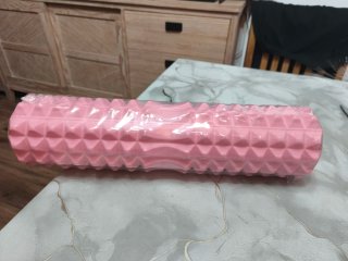 Rodillo de espuma masaje yoga rosa