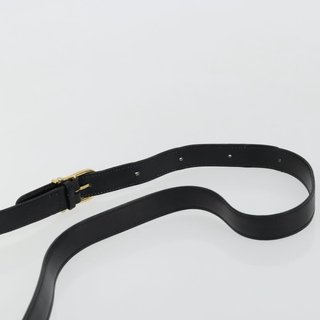 CELINE Circle Shoulder Bag Leather Black Gold