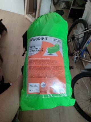 Sofá Hinchable Crivit AirLounge Verde