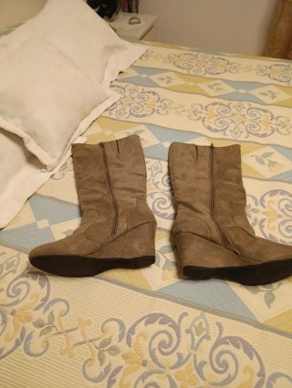 Botas altas de piel