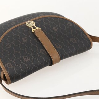 Christian Dior Honeycomb Canvas Shoulder Bag PVC