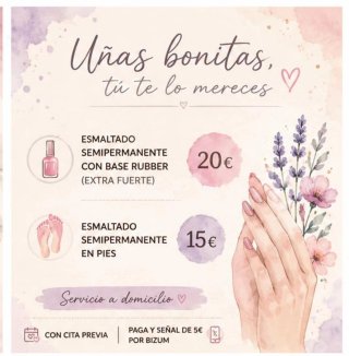 Manicura a domicilio!