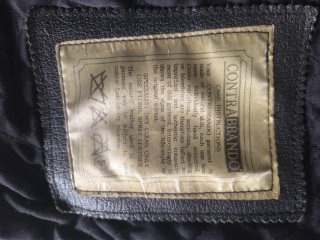 Cazadora Cuero Vintage Hombre Talla M