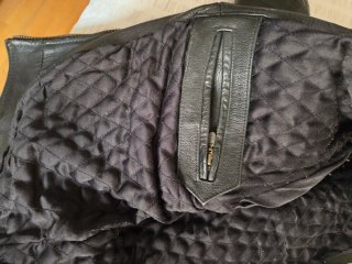 Cazadora Cuero Vintage Hombre Talla M