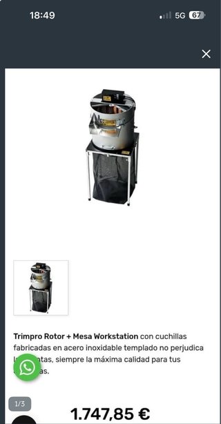 Trimpro Rotor + Mesa Workstation