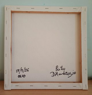 Quadro Paesaggio Astratto Fiori Rossi