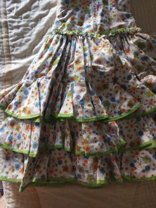 Vestido Gitana Infantil Flores Volantes