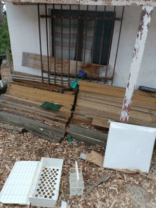 Listones madera para marco puerta, lote grande.