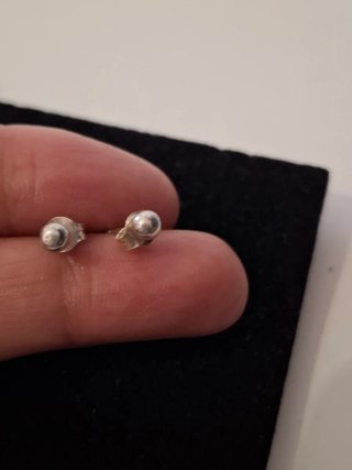 Pendientes de plata de ley 925.