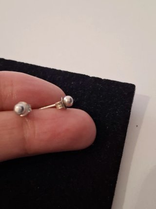 Pendientes de plata de ley 925.