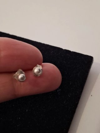 Pendientes de plata de ley 925.