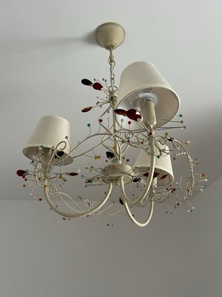 Lámpara colgante decorativa con cristales