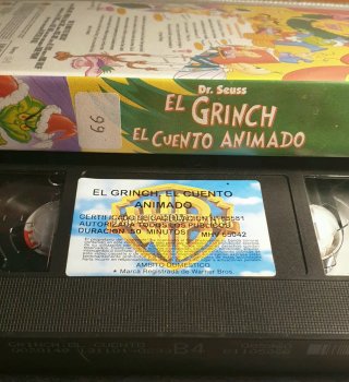VHS El Grinch El Cuento Animado