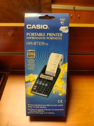 Calculadora Impresora Casio HR-8TER-W