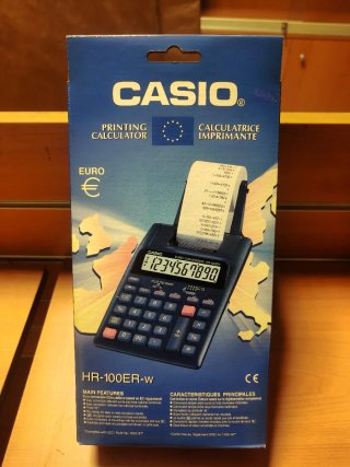 Calculadora Impresora Casio HR-100ER-W