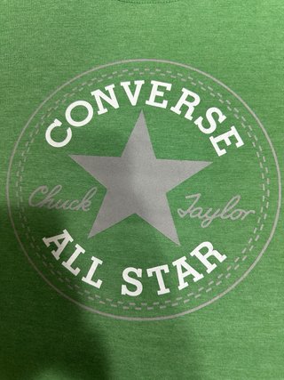 Camiseta Converse All Star Verde Big Logo L Hombre