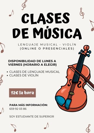 Clases Particulares de Música y Violín.