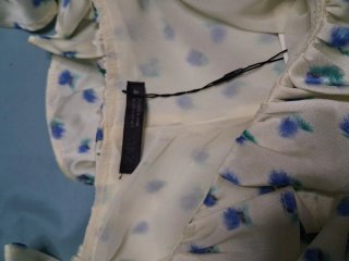 Vestido floral Zara blanco