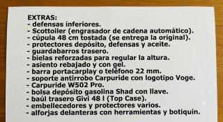 Moto trail Voge 625 DSX limitada A2