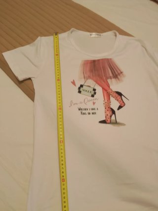 Camiseta Algodón Estampada Mujer Talla M
