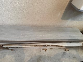 Suelo porcelánico gris exterior