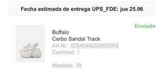 Sandalias Buffalo Blanco Talla 39 Nuevas