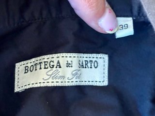 Camisa Negra Bottega del Sarto Slim Fit Talla S