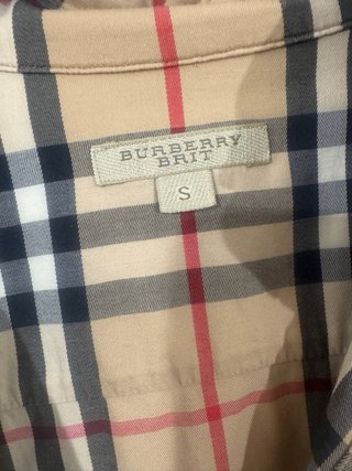 Camicia Burberry Donna Beige/Multicolor