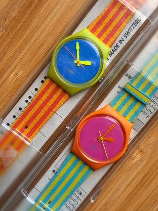 Orologio Swatch Arancione Rosa
