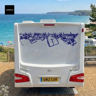 Vinilo Ropa Tendida par Camper Carava Autocaravana