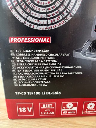Sierra Circular Einhell TP-CS 18/190