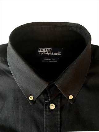 Camisa Polo Ralph Lauren Oxford Negra Yarmouth XXL