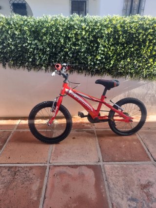 Bicicleta infantil roja