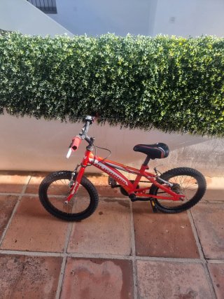 Bicicleta infantil roja