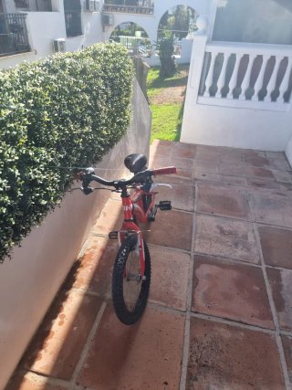 Bicicleta infantil roja