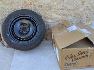 Llanta de repuesto de 16"". Buje 63.4. 5 Tornillos
