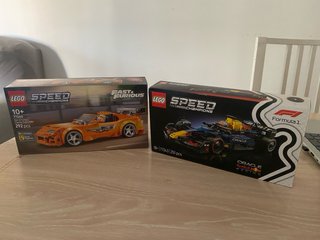 Pack LEGO Red Bull F1 + Toyota Supra Fast&Furious
