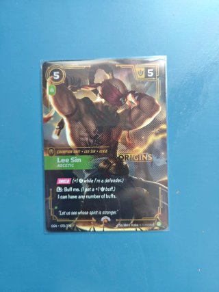 Carta Lee Sin Ascetic Origins Promo