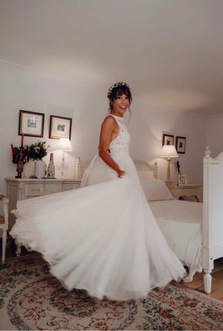Vestido de Novia Rosa Clará Alada