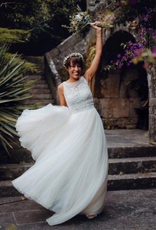 Vestido de Novia Rosa Clará Alada
