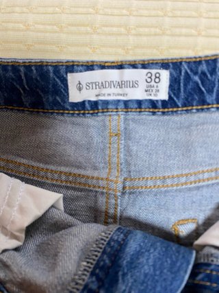 Falda larga vaquera Stradivarius