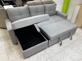 Sofá Cama Gris con Arcón