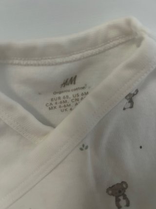 Body koala H&M manga larga bebé