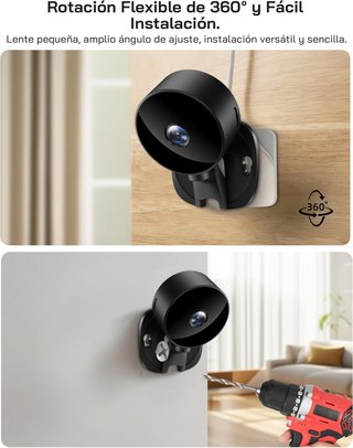 Pack 2 Cámaras Vigilancia WiFi Interior 1080P